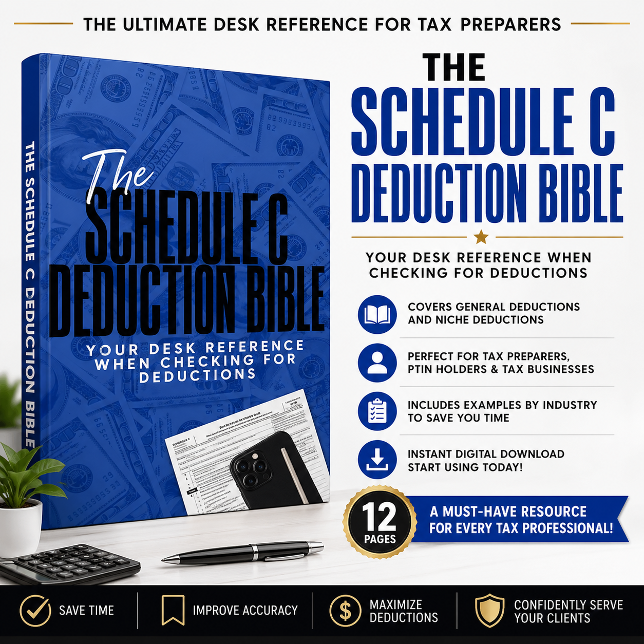 The Schedule C Deduction Bible | Digital Tax Preparer Desk Reference