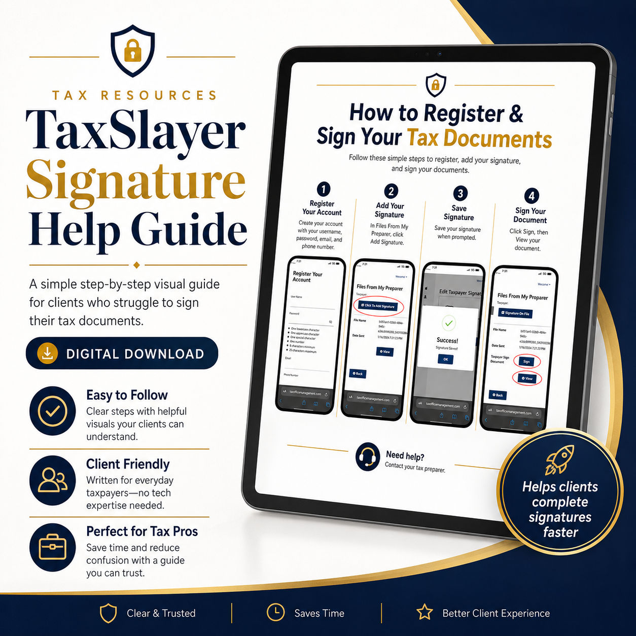TaxSlayer Signature Help Guide | Client Document Signing Instructions