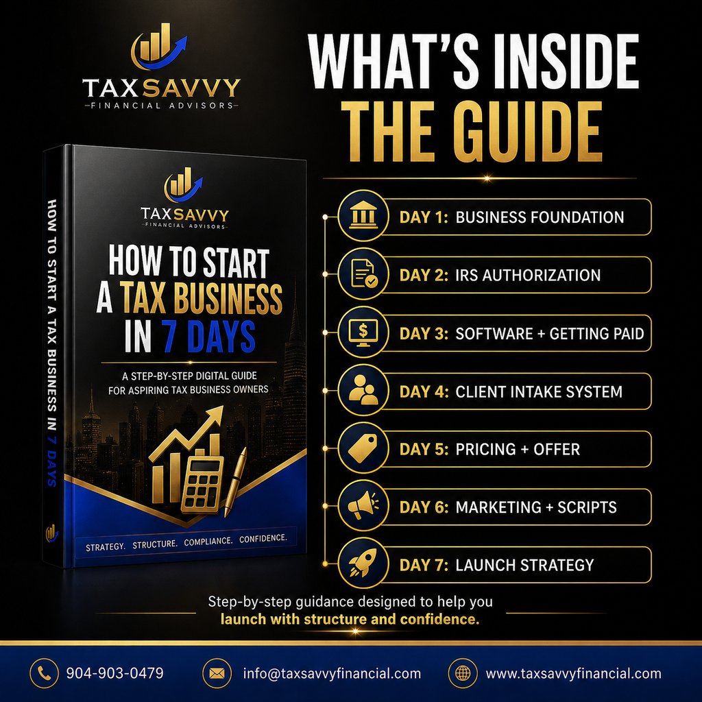 How To Start A Tax Business in 7 Days