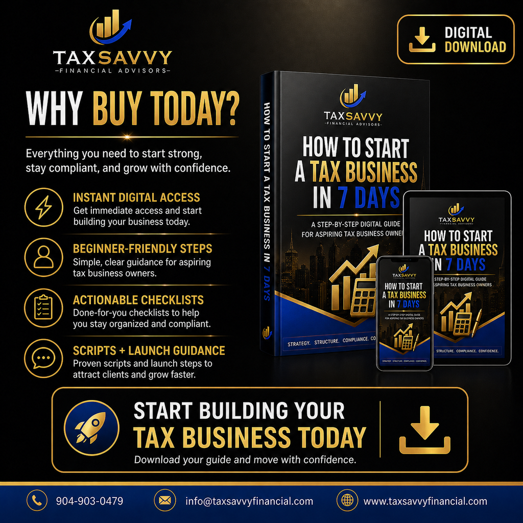 How To Start A Tax Business in 7 Days